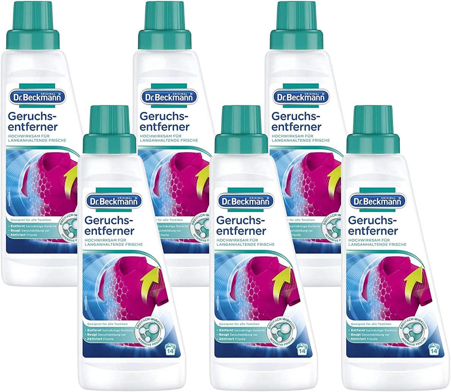 Dr Beckmann Odor Remover, Élimine les odeurs tenaces des tapis à poils longs, 500 ml Naty Shop 3 litres 6 x 500 ml