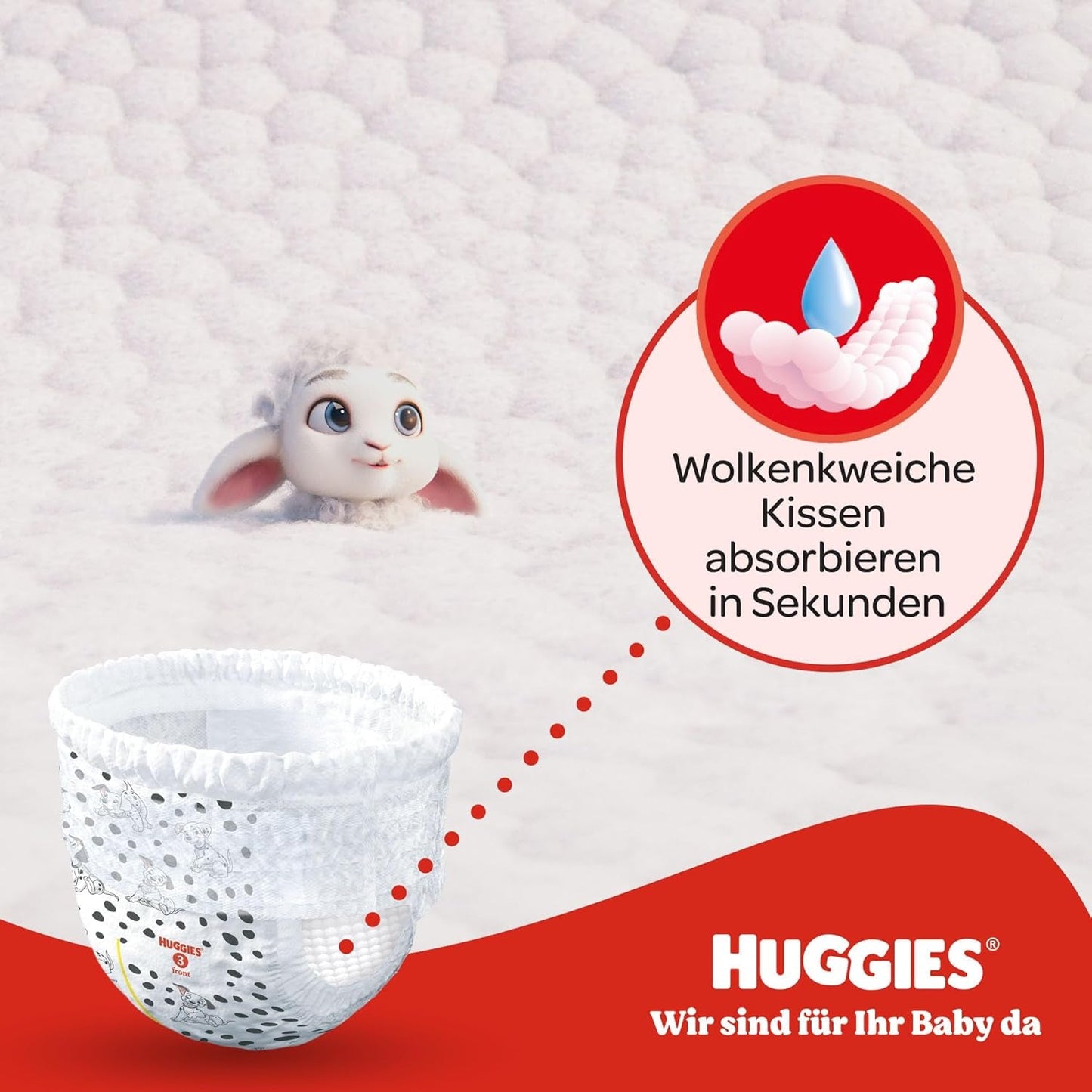 Huggies Little Movers Disney Pantalon, taille 4, 120 pièces (4 x 30), boîte mensuelle