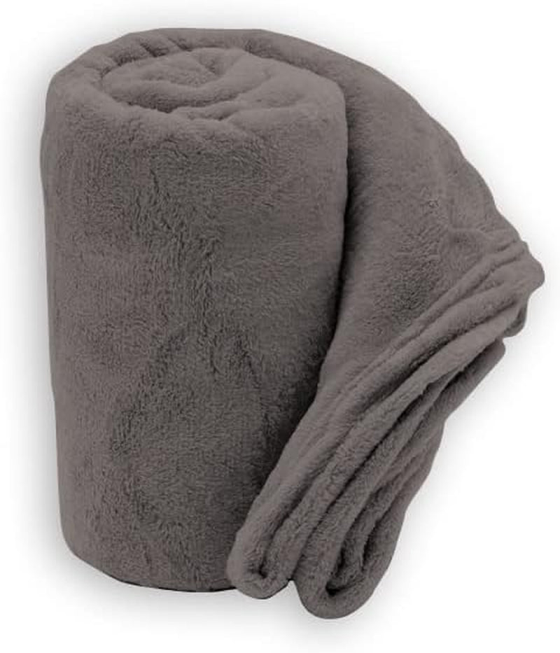 Couverture douce | Plaid | Toucher doux | 130 X 160 cm | Couettes et couettes poudre Naty Shop Taupe 210X240