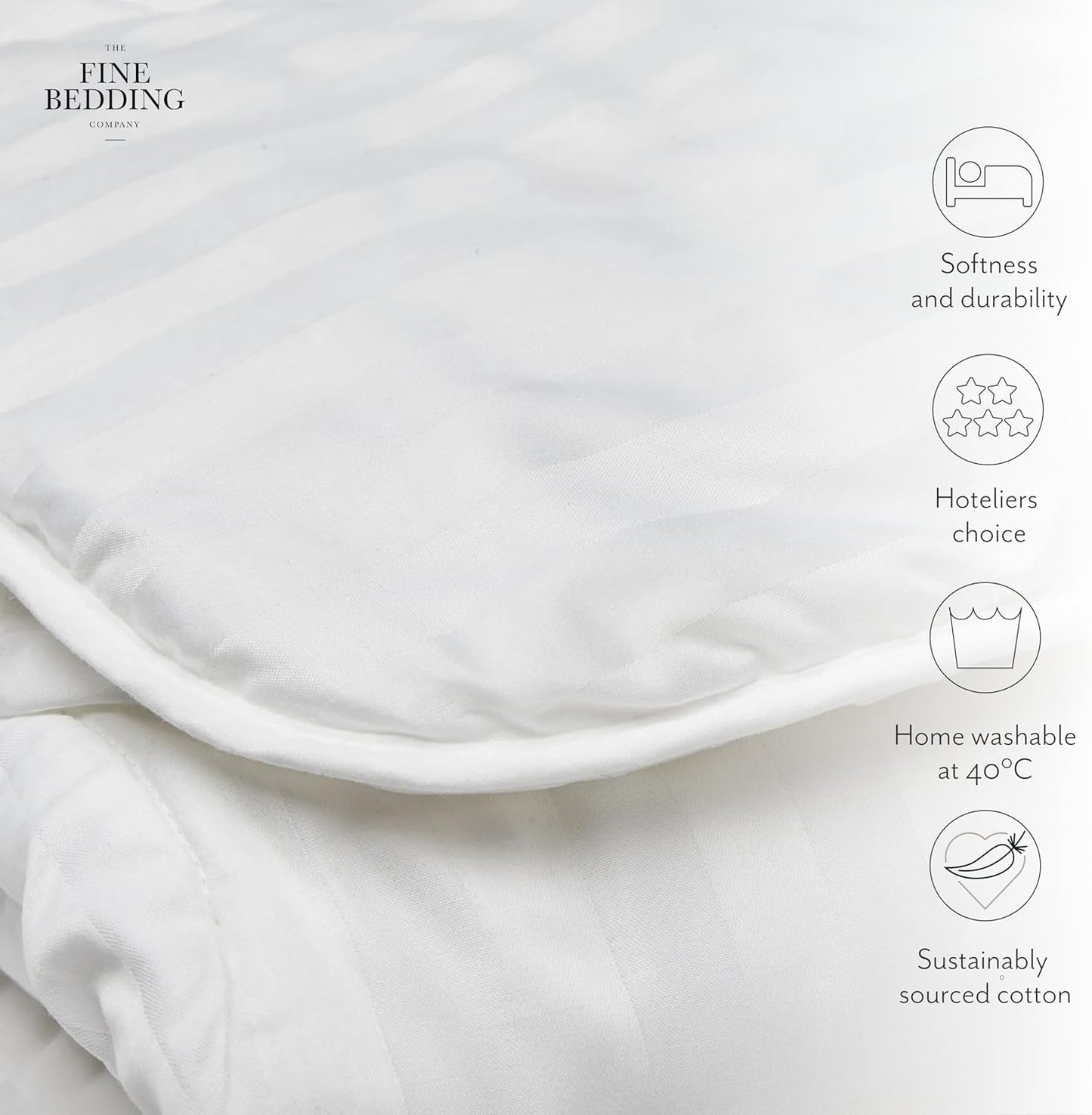 Boutique Couette en soie, literie de luxe, lavable en machine (13,5 Tog, double) Naty Shop Couettes et couettes