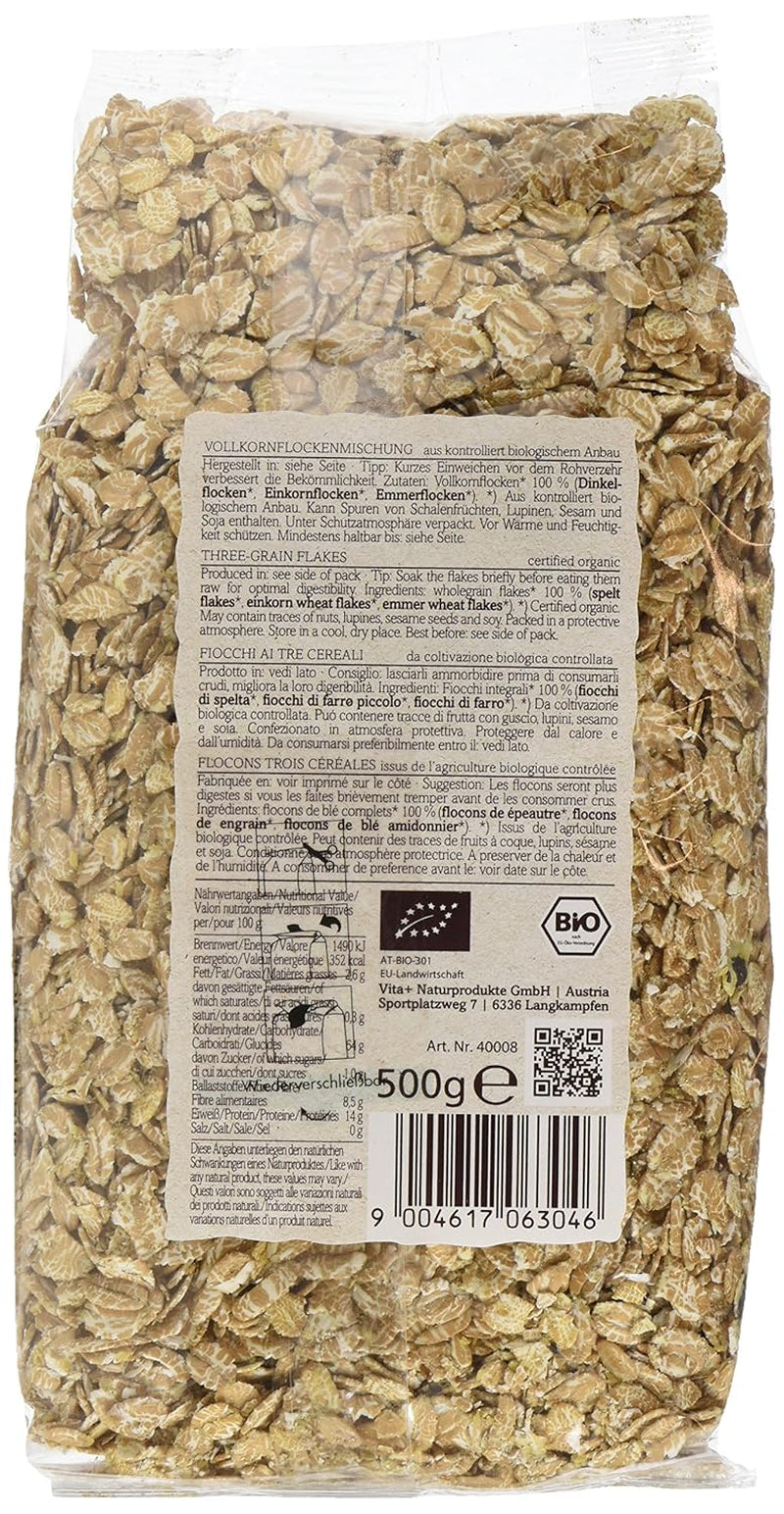 Verival Urkornflocken - Bio, 6Er Pack (6 X 500 G) Céréales Naty Shop