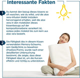 Oreiller orthopédique ORTHOVERSE - oreiller de soutien du cou, oreiller de couchage, oreiller, oreiller en mousse à mémoire de forme, oreiller, oreiller pour douleurs cervicales - réglable en hauteur, housse à l'aloe vera, aide médicale Naty Shop Oreillers orthopédiques cervicaux
