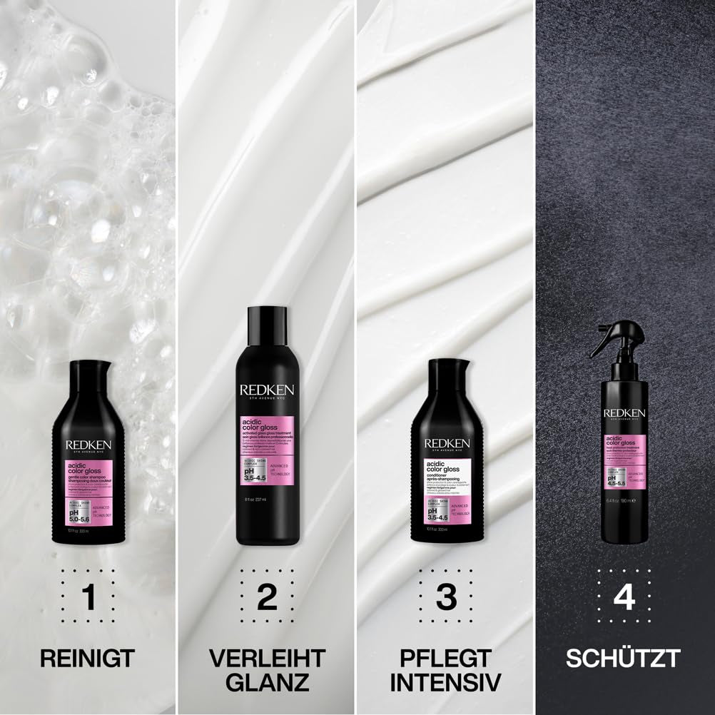 Redken Acidic Color Gloss, shampoing brillance pour cheveux teints Redken Shower & Bath