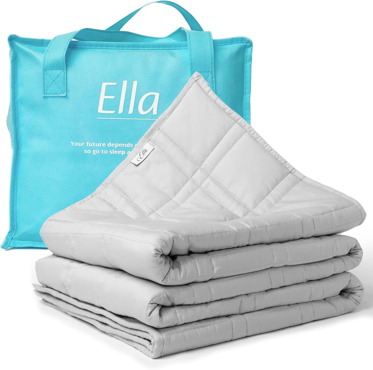 Couverture lestée 135X200 7Kg - Couverture thérapeutique anti-stress - Couverture lourde 100% coton - Couverture pour un sommeil profond et une meilleure récupération - Couverture lestée - pour hommes et femmes de 55-85Kg Lits et couvertures Beuche den Ella-Store 150X200 7.0 Kilogrammes