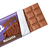 Milka MMMAX Noisette – Chocolat au lait alpin fourré délicatement et crémeux aux noisettes – 250g
