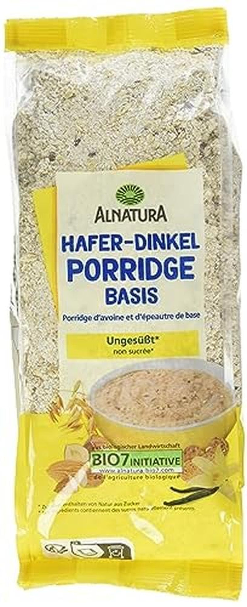 Base de bouillie bio à base d'avoine et d'épeautre, 500g