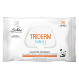 Bionike Triderm Baby Lingettes humides pour peaux sèches et sensibles Effet apaisant et raffermissant Protège et hydrate 72 lingettes