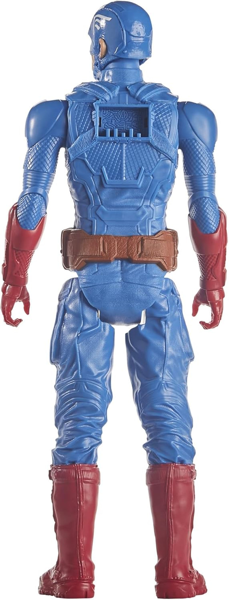 Marvel Avengers Titan Hero Series Blast Gear Figurine d'action Captain America 30 cm Grand jouet pour 4 ans et plus Figurines d'action bleues Naty Shop