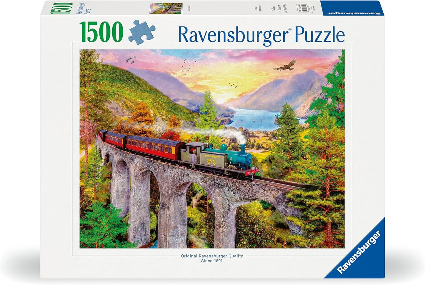 Ravensburger Puzzle 12000795 - Voyage en train en automne - Puzzle de 1500 pièces pour adultes et enfants de plus de 14 ans, Puzzle Naty Shop