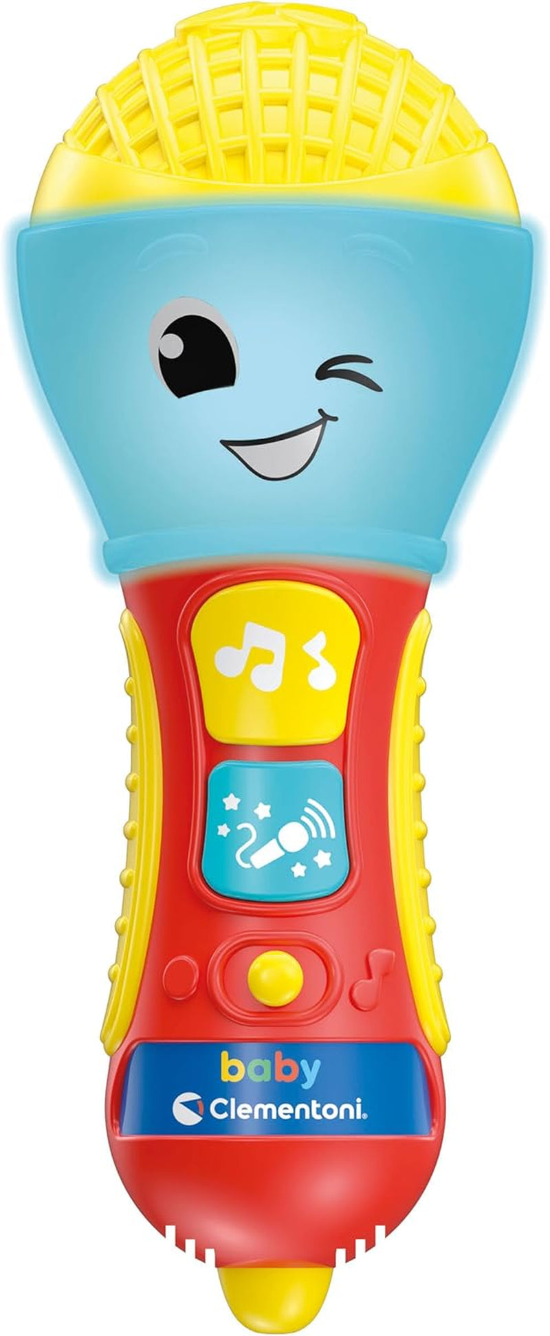 Clementoni - Microphone bébé, jeu de musique électronique petite enfance, jouet 10-36 mois, centre d'activités avec lumière et sons, 17931 Bebe Naty Shop Toys Default Title