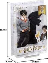 Mattel Harry Potter - Poupée de collection (26 cm environ) avec uniforme de Poudlard, robe et baguette de Gryffondor, jouet à partir de 6 ans FYM50 Figurines Naty Shop