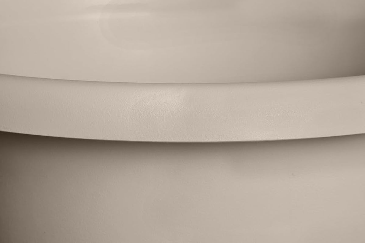 elho Amiga Round 47 - Pots de fleurs intérieurs et extérieurs - 100% plastique recyclé - Ø 47,0 x H 35,3 cm - Beige/Beige Champignon