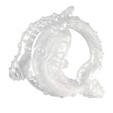 Infantino 316564-01 Anneaux de dentition transparents Infantino - Anneau de dentition souple, en matériau non toxique, pour le développement sensoriel et le soutien de la dentition, multicolore