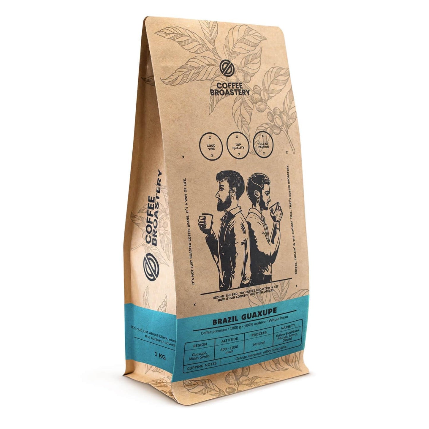 Coffret de café en grains 3x1kg 3000g | Guaxupe brésilienne | Café brésilien | Café spécial | Fraîchement frit | Boulangerie artisanale de café
