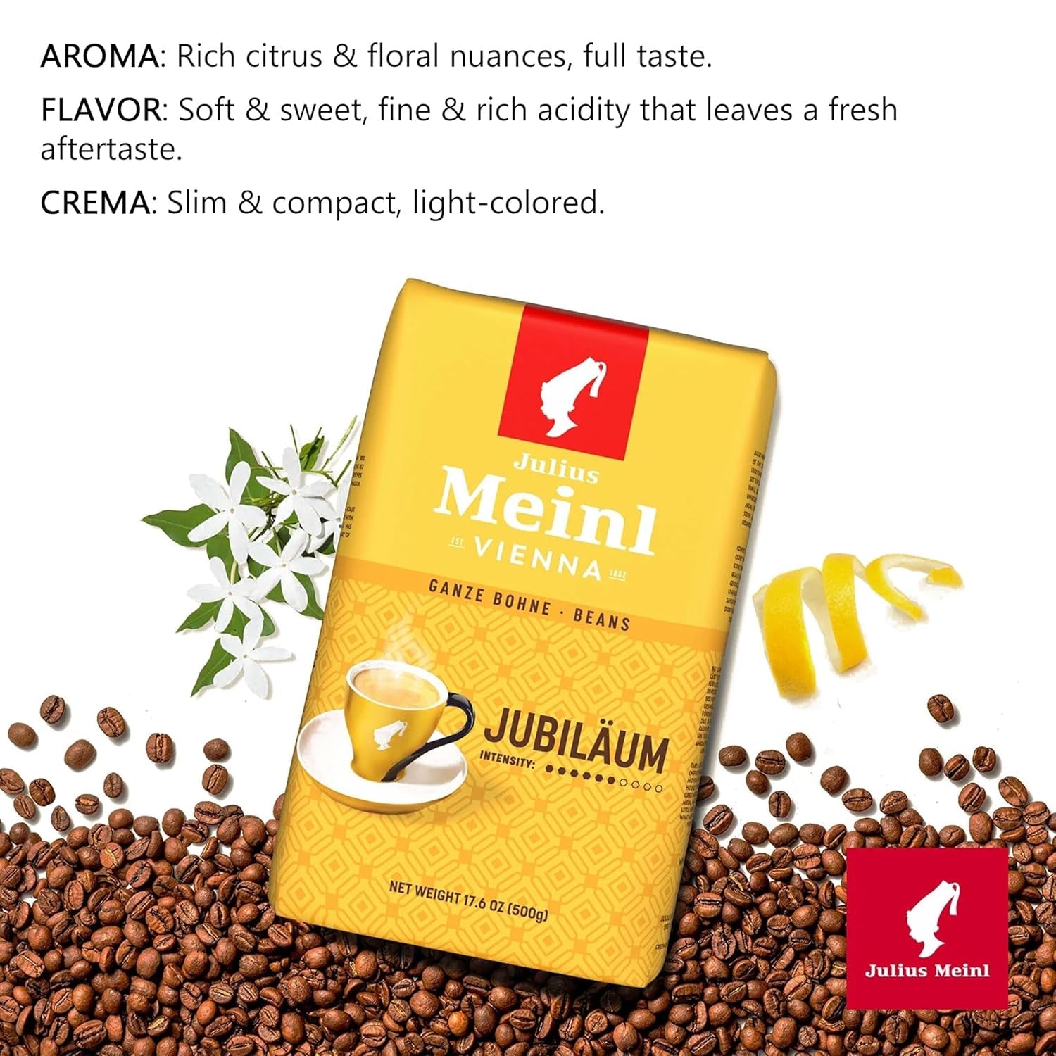 Meinl - Mélange anniversaire - Café en grains entiers - 500 g