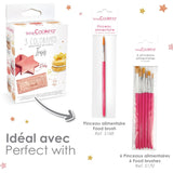 Scrapcooking - Lot de 3 Colorants Alimentaires Métallisés - Colorants Alimentaires : Or, Or Rose et Rubis - Colorant Alimentaire Comestible pour Pâtisserie, Gâteaux, Biscuits, Gâteaux, Chocolat - 4019