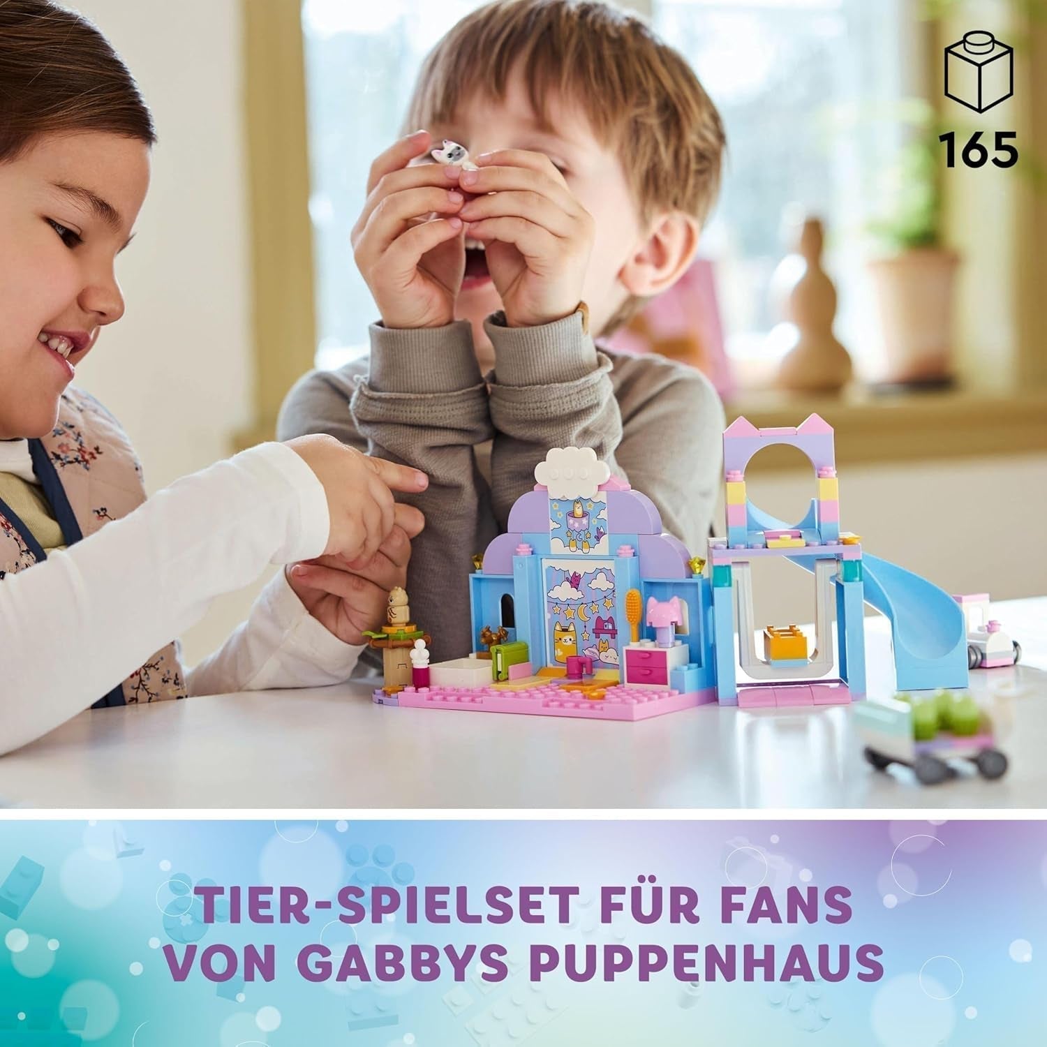 LEGO 4+ Gabby's Dollhouse Gabby's Little Kitty Ears Jeu d'imitation d'animal Jouet pour enfants avec toboggan et figurines Cadeau pour filles et garçons Jouet de jeu créatif 10796 Jeux de construction Beuche den LEGO-Store