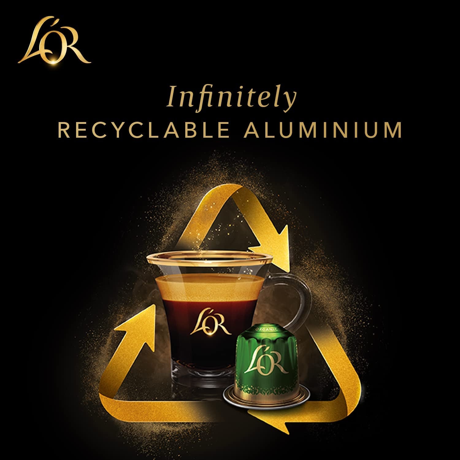 L'OR Barista Kaffeekapseln Ristretto, exclusif pour L'OR Barista Maschinen, 5er Pack, 5 x 10 Kapseln