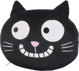 Oreiller cervical Moïse. Ed, le chat | Oreiller cervical et tête 2 en 1 pour les voyages | Oreiller de voyage chat, 28 cm, noir