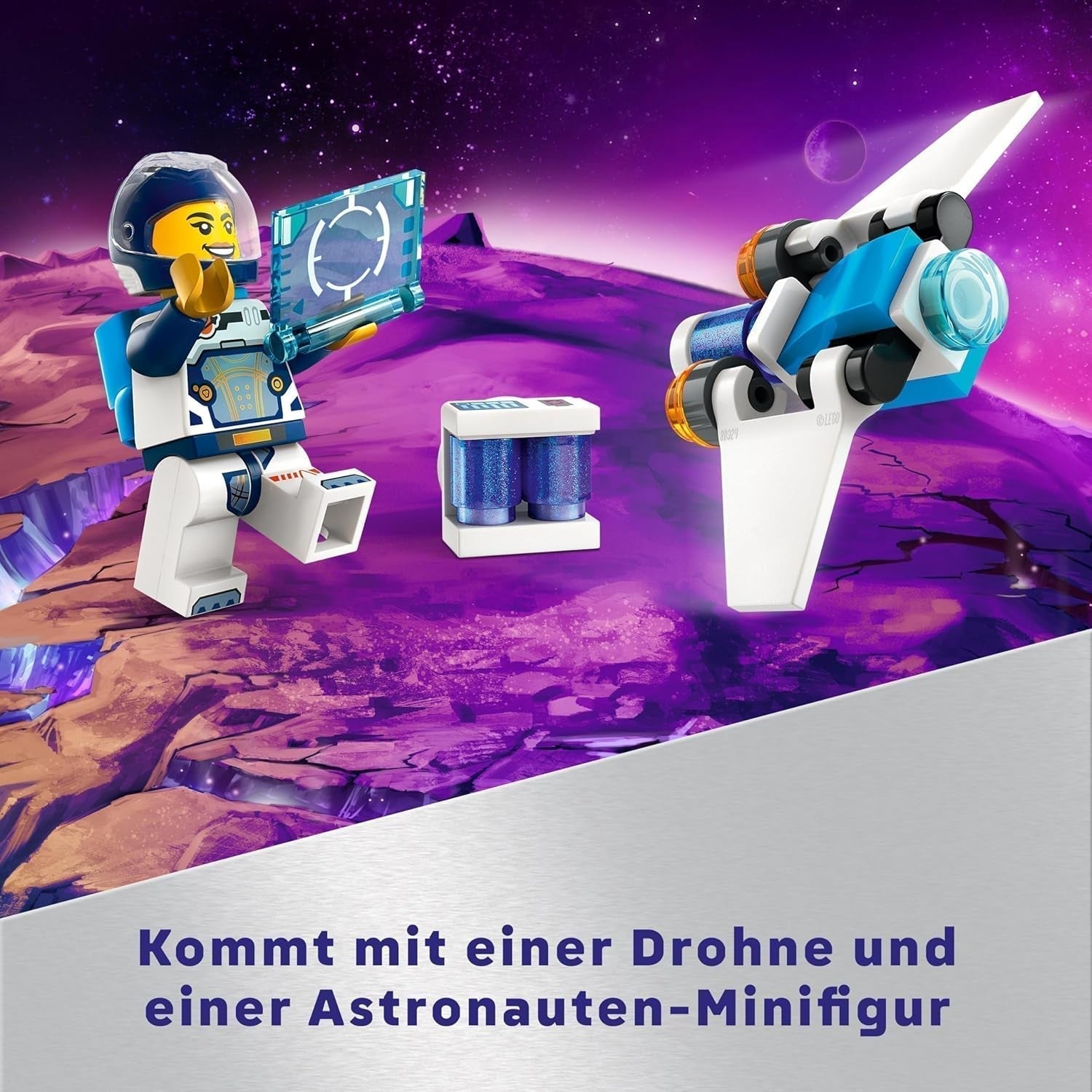 Vaisseau spatial LEGO City, navette spatiale, jouet à construire pour enfants, garçons et filles à partir de 6 ans, set avec figurine d'astronaute 60430 Jeux de construction Besuche den LEGO-Store