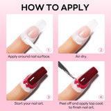 AIMEILI Latex Peel off Tape Nagelleck Korrektor Hautschutz Fingerschutz pour Nail Art Palisade Geruchlos Blanc 15Ml