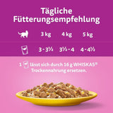 Whiskas 1+ nourriture humide pour chats au poulet en gelée, 28x85g (1 paquet) - Nourriture humide de haute qualité pour chats adultes en sachets de 28 portions