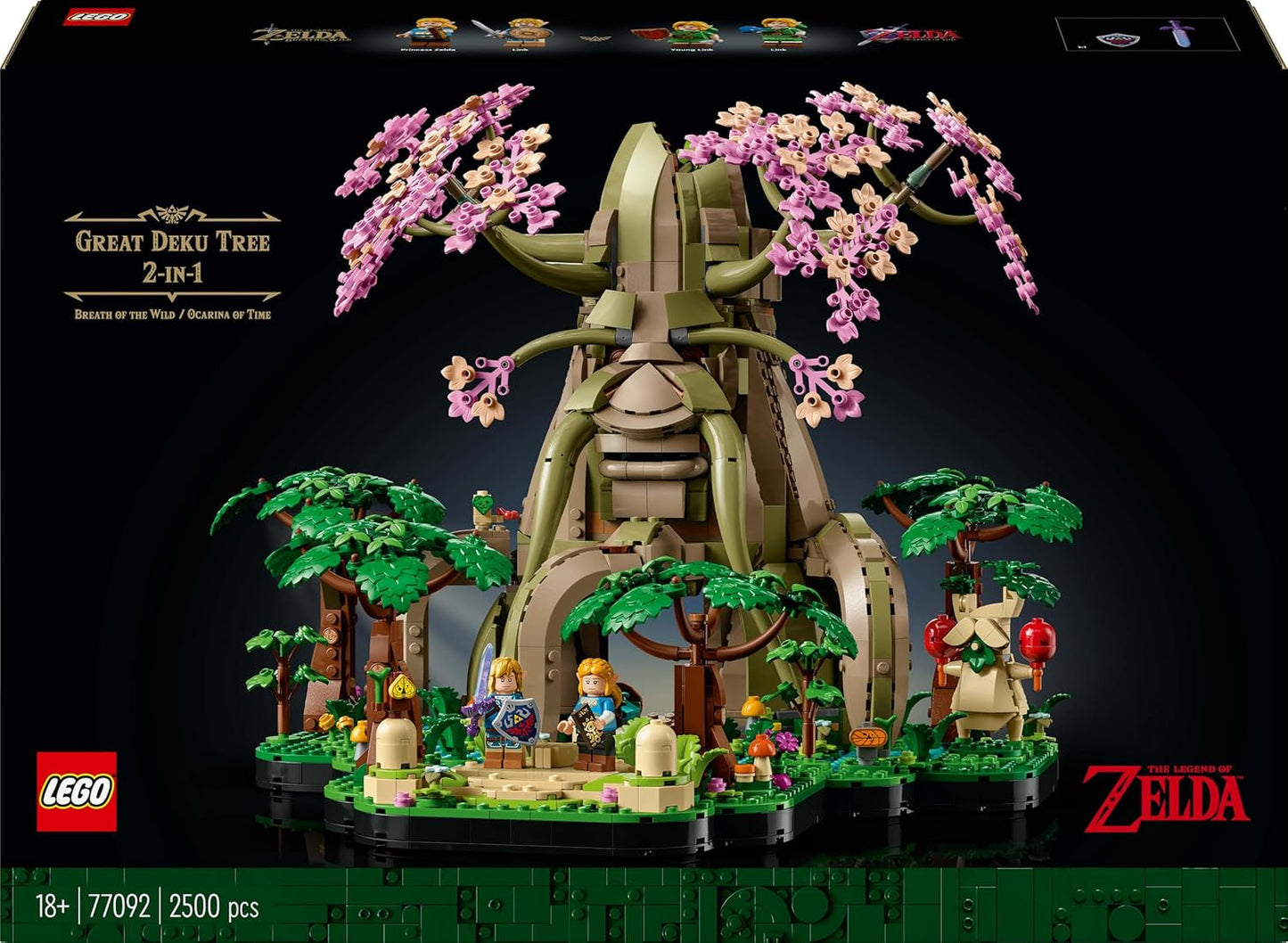 LEGO The Legend of Zelda Deku Tree 2-In-1 - pièce de collection avec princesse Zelda et 3 figurines Link - jeu de construction pour adultes et idée cadeau pour les fans de jeux vidéo - 77092 Jeux de construction Besuche den LEGO-Store