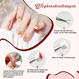 KASURE 300 pièces Nail Art Schwamm, Metall Mit Greifer Nagel Pinsel, Nageldesign Zubehör Für Nail Art, Schwammpinsel Für Farbverlaufs-Nageldesign