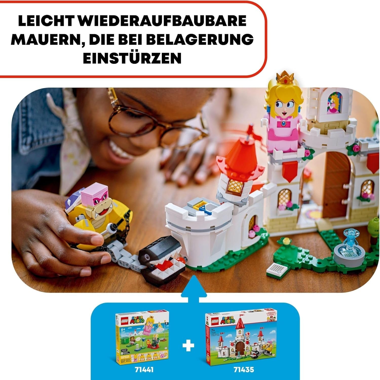 LEGO Super Mario Roy's Battle at the Mushroom Palace Adventure Set avec personnages Nintendo Cadeau pour filles, garçons et joueurs de 7 ans 71435 Jeux de construction Besuche den LEGO-Store