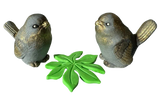 Lot de 3 décorations comestibles en sucre, Oiseaux exotiques Décorations en Pâte à Sucre Nati Shop