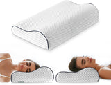 Oreiller de soutien cervical Z-Hom, oreiller en mousse à mémoire de forme, oreiller pour dormeur latéral, oreiller ergonomique, oreiller anti-ronflement, oreiller de couchage orthopédique, housse amovible (49 x 30 x 7/10 cm) Naty Shop Oreillers orthopédiques cervicaux 49 x 30 x 7/10 cm