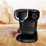 Tassimo My Way Machine à expresso avec 2 capsules TAS6502 avec filtre à eau, plus de 70 boissons, personnalisation des boissons, variété de café, préparation facile, 1500 W, noir
