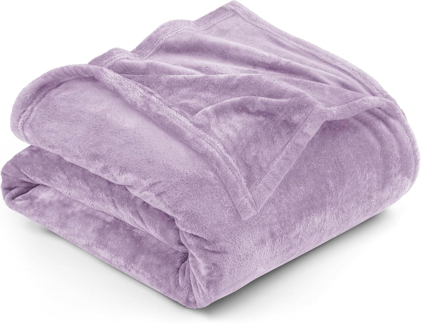 Utopia Bedding Couverture polaire douillette [228 x 228 cm, gris] Couverture douce, légère, chaude et moelleuse Couverture confortable et respirante pour lit, canapé, lits et couvertures Besuche den Utopia Bedding-Store Lila 228 x 167 cm