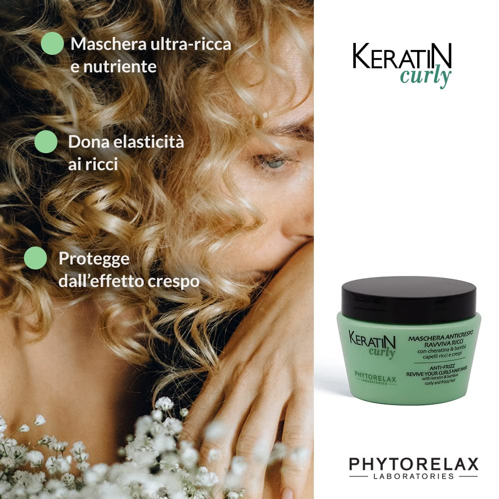 Masque capillaire des Laboratoires Phytorelax pour cheveux bouclés - 250 ml Naty Shop masque capillaire