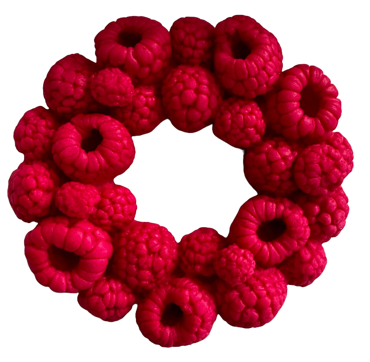 Décoration comestible en sucre, Décorations couronne Framboise de Pâte à Sucre Naty Shop