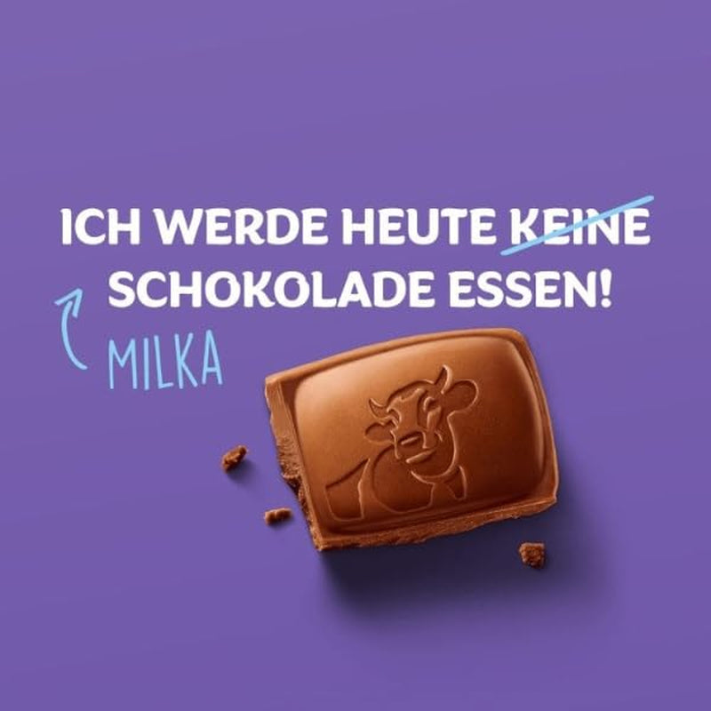 Milka I love Milka Hearts – Chocolat au lait alpin fondant et fines noisettes des bois – 10 x 130g