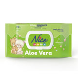 Lingettes nettoyantes pour enfants et bébés - à l'aloe vera et à l'huile d'argan - testées dermatologiquement - pH physiologique - format maxi : paquet de 72 lingettes - Nice