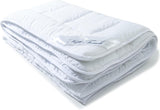 Aqua-Textil Couette 4 saisons 135X200Cm Couvertures nouées ensemble Hiver 800G Eté 600G Climatisation Couettes et couettes Oeko-Tex Naty Shop 225 X 250 Cm Microfibre légère d'été