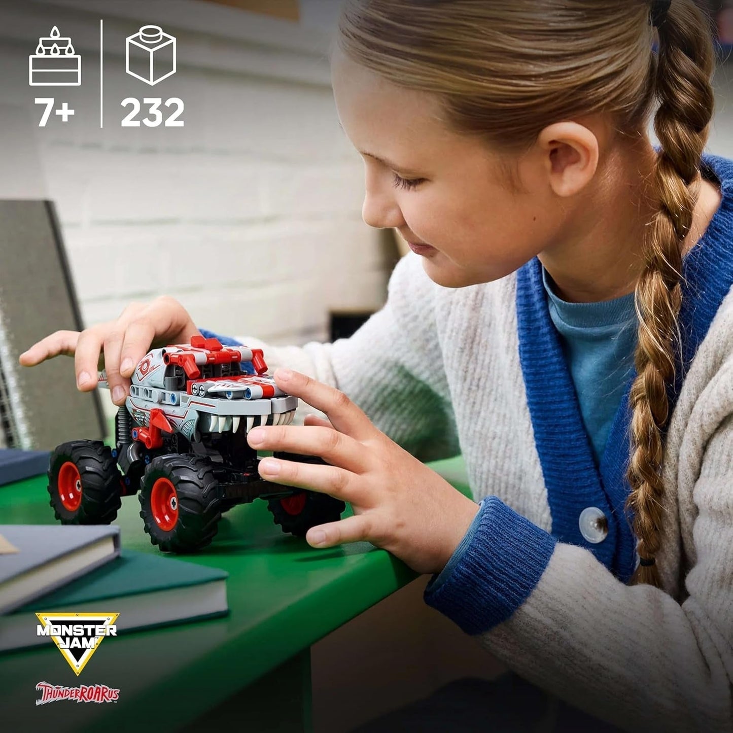 LEGO Technic Monster Jam Thunderroarus Jouet rétractable Monster Truck Jouet de construction pour enfants Cadeau pour garçons et filles à partir de 7 ans 42200 Ensembles de construction Besuche den LEGO-Store