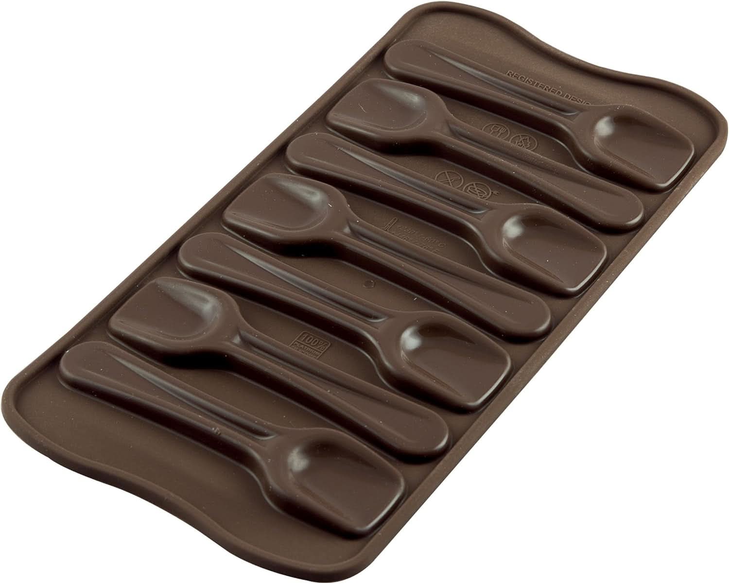 Silikomart 199194, pour Pralines au Chocolat, Motif Hiver Cuisine Naty Shop Cuillère