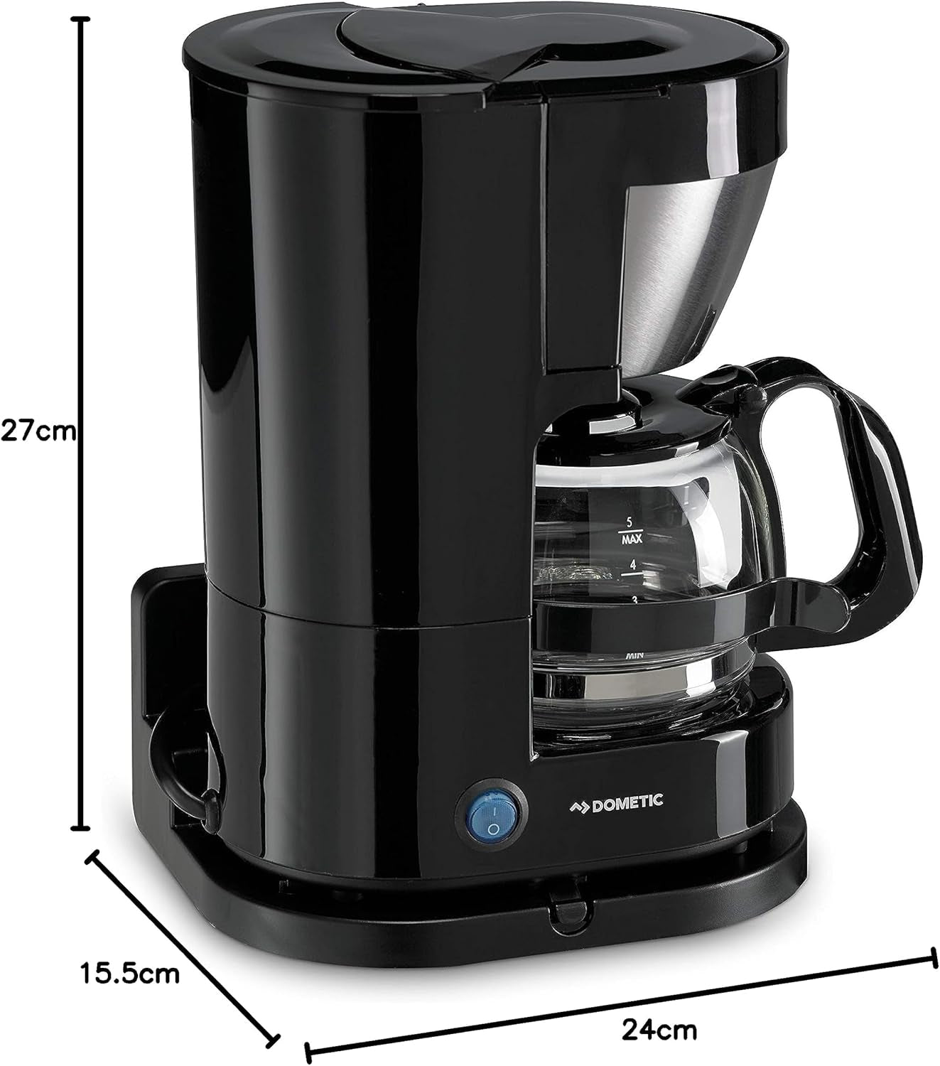 WAECO 9103533013 PerfectCoffee MC 052/MC 054 Machine à café avec 5 tasses, 12 ou 24 volts, pour connexion dans les voitures ou camions