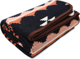 ACUSHLA 200,7 x 160 cm, 1,7 kg, couverture, couverture en laine, couverture de voyage chaude, couverture tricotée, décorative, couvertures pour canapé, chaise, canapé, lit, salon, camping, convient pour toutes les saisons Ww203 lits et couvertures Beuche den ACUSHLA-Store Maroc, bleu marine 51" X 63"