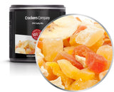 1 x 3 kg Mélange de fruits exotiques Morceaux de fruits confits Papaye Mangue Pastèque Ananas Noix de coco Pomme Banane Faible en gras Faible en sel Végétarien Sans gluten Sans lactose Produits déshydratés Mon magasin 4 X 80G dans une petite boîte à membrane (320G)