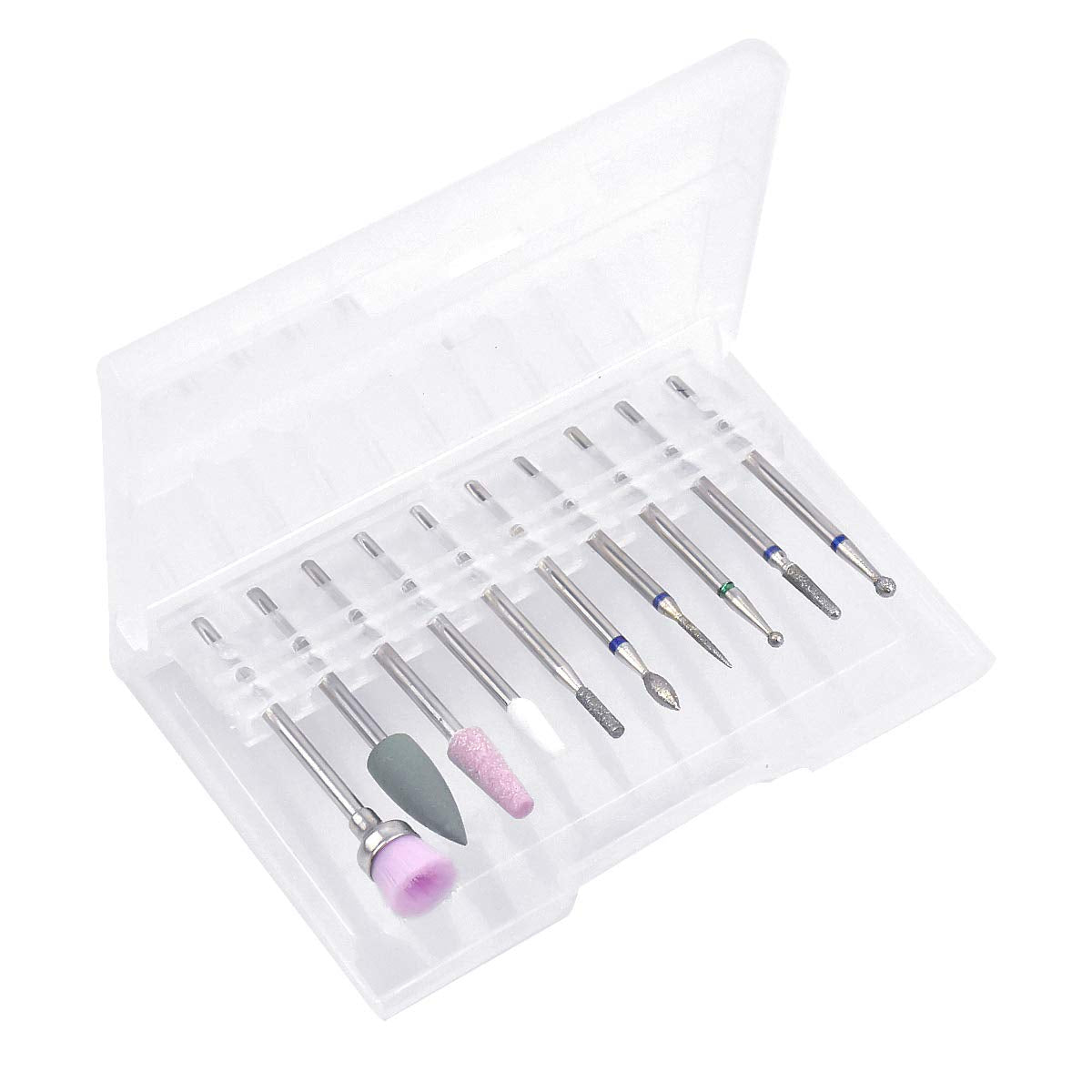10 pièces Nagelbohrer Bits, Nagelfräser, Wolframlegierung Nagelfräser Bits, Professioneller Nagelfräser, Gelnägel Zubehör Nageldesign Zubehör Für Maniküre Pedicüre Entfernen Nail Art