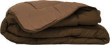 Calgary Housse de Couette Polyester Chocolat/Mocca, Polyester, Chocolat/Moka, 240X220X1 Cm Couettes et couettes Naty Shop 220X160X1 cm