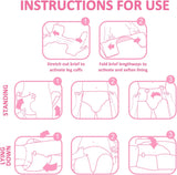 Couches imprimées adultes 5500-5800 ml, 10 pièces - Baby Usagi (XL)