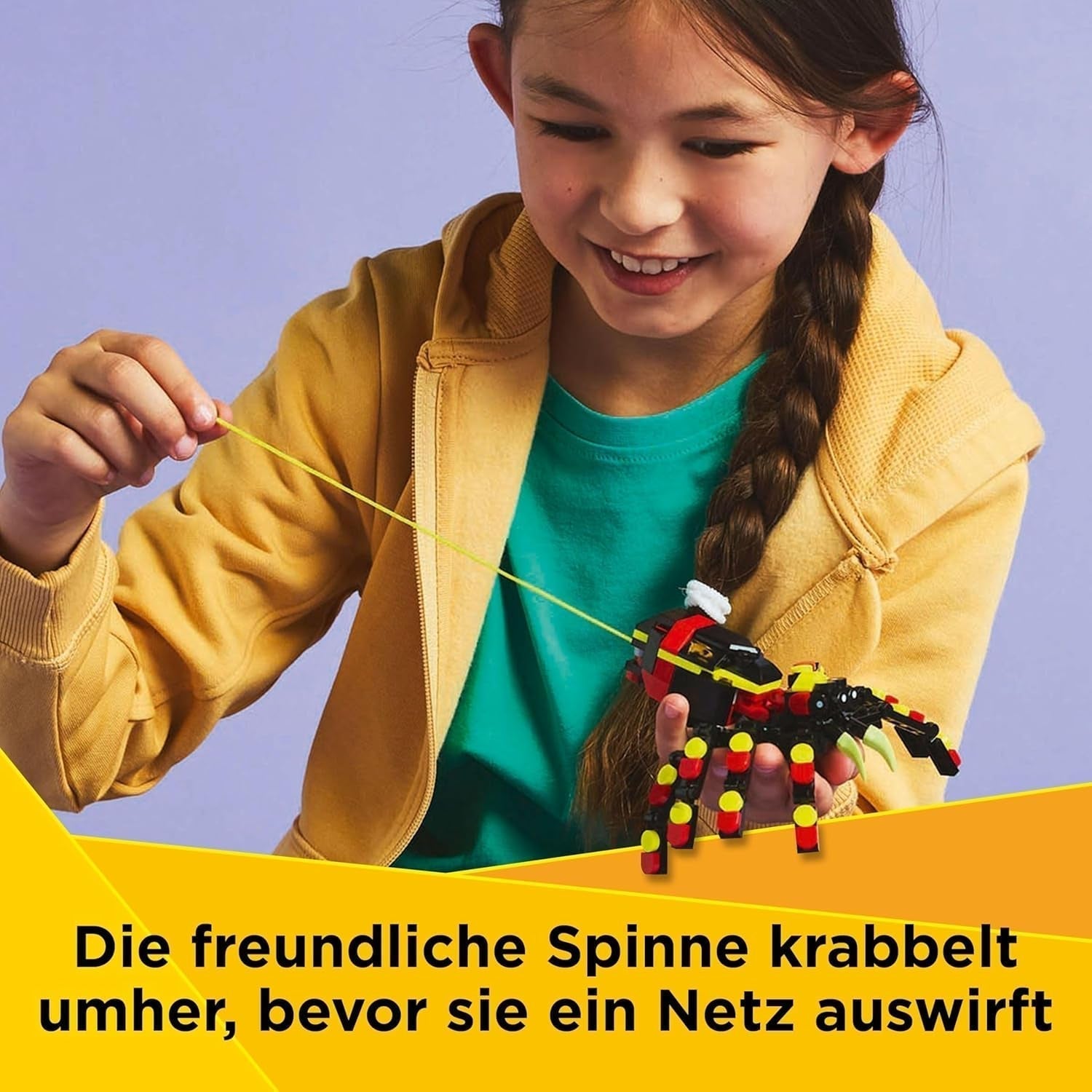 LEGO Creator 3In1 Animaux sauvages : Araignée surprise - jouet à transformer en scorpion ou serpent - jeu de construction avec 3 modèles - cadeau pour garçons et filles à partir de 7 ans 31159 Jeux de construction Besuche den LEGO-Store