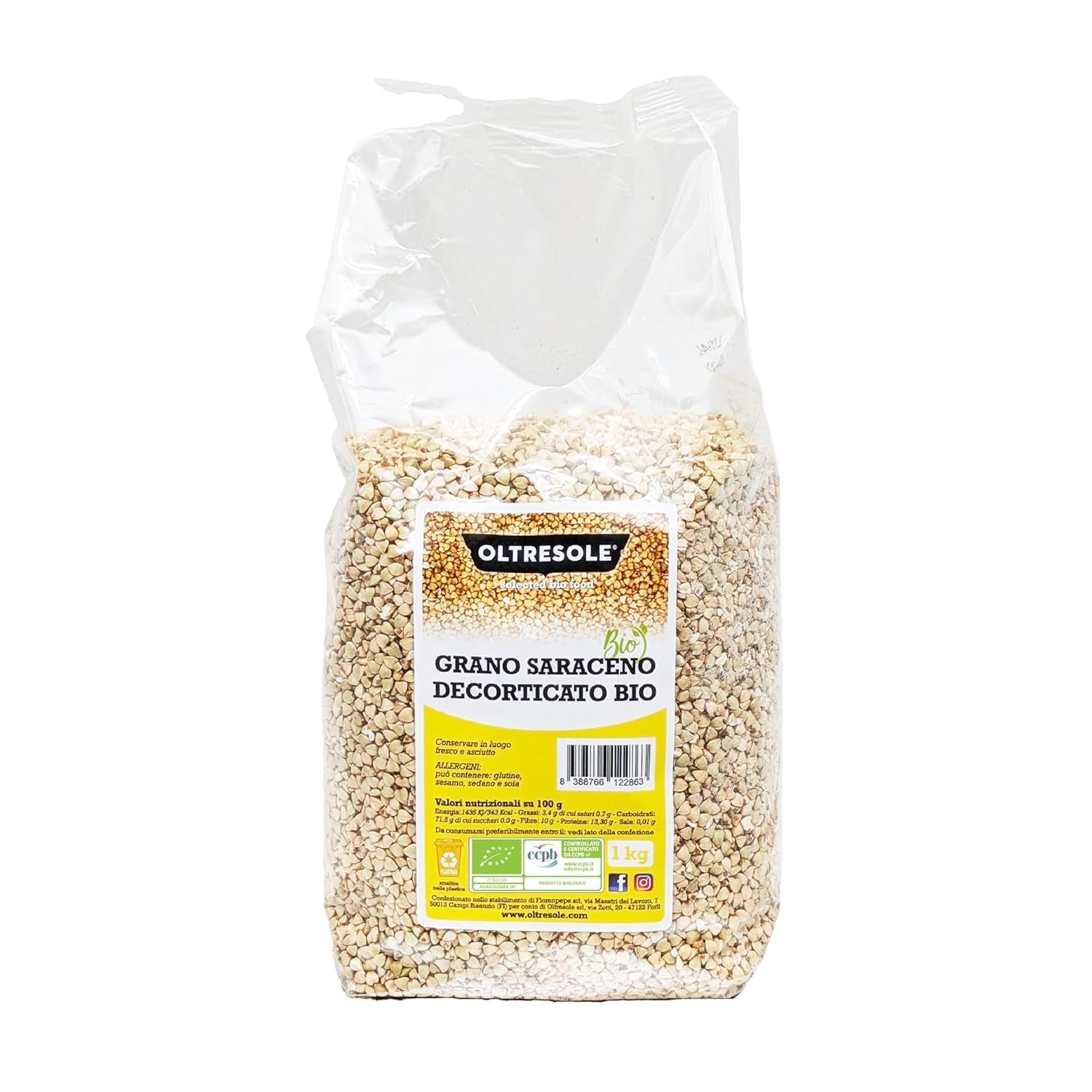 - Buchweizen geschält biologique 5 Kg - Getreide, nicht wärmebehandelt, aus biologischem Anbau, Forfait Confort