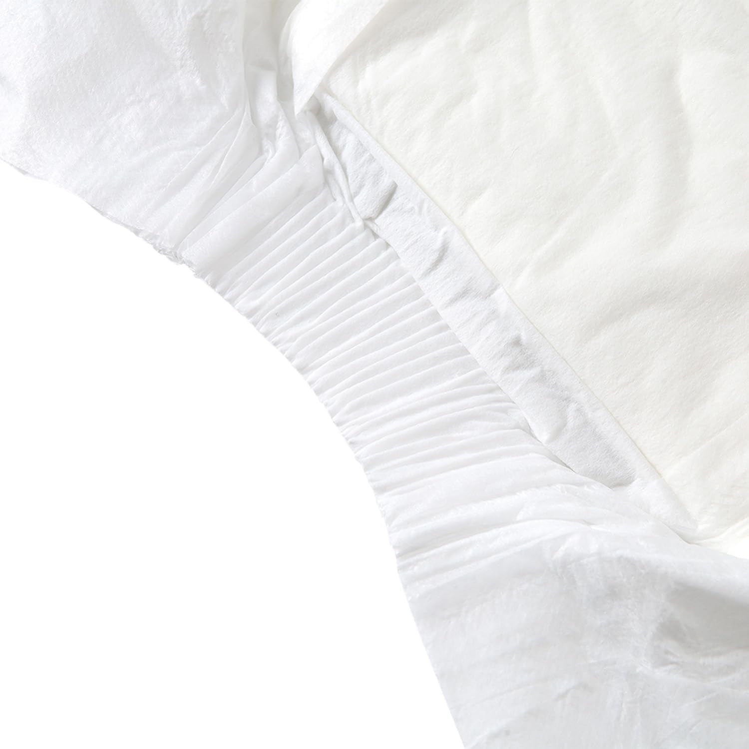 CutiePlusU Lot de 10 couches jetables pour incontinence avec boucles pour femme et homme, absorption maximale pendant la nuit – Blanc (taille moyenne 71-96 cm)