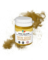 Paillettes comestibles à effet métallisé, New Gold Shimmering, 20 grammes Glitter Naty Shop Default Title
